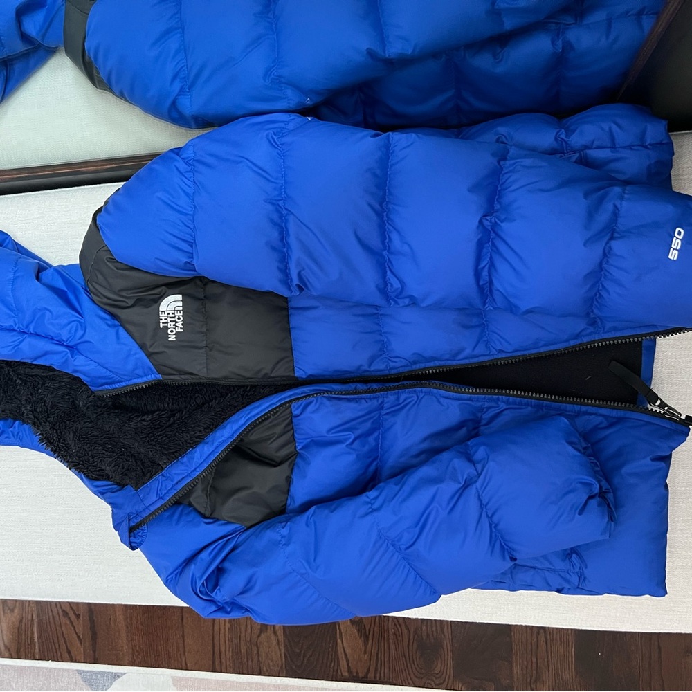 The North Face Kids Bright Blue Puffer Coat